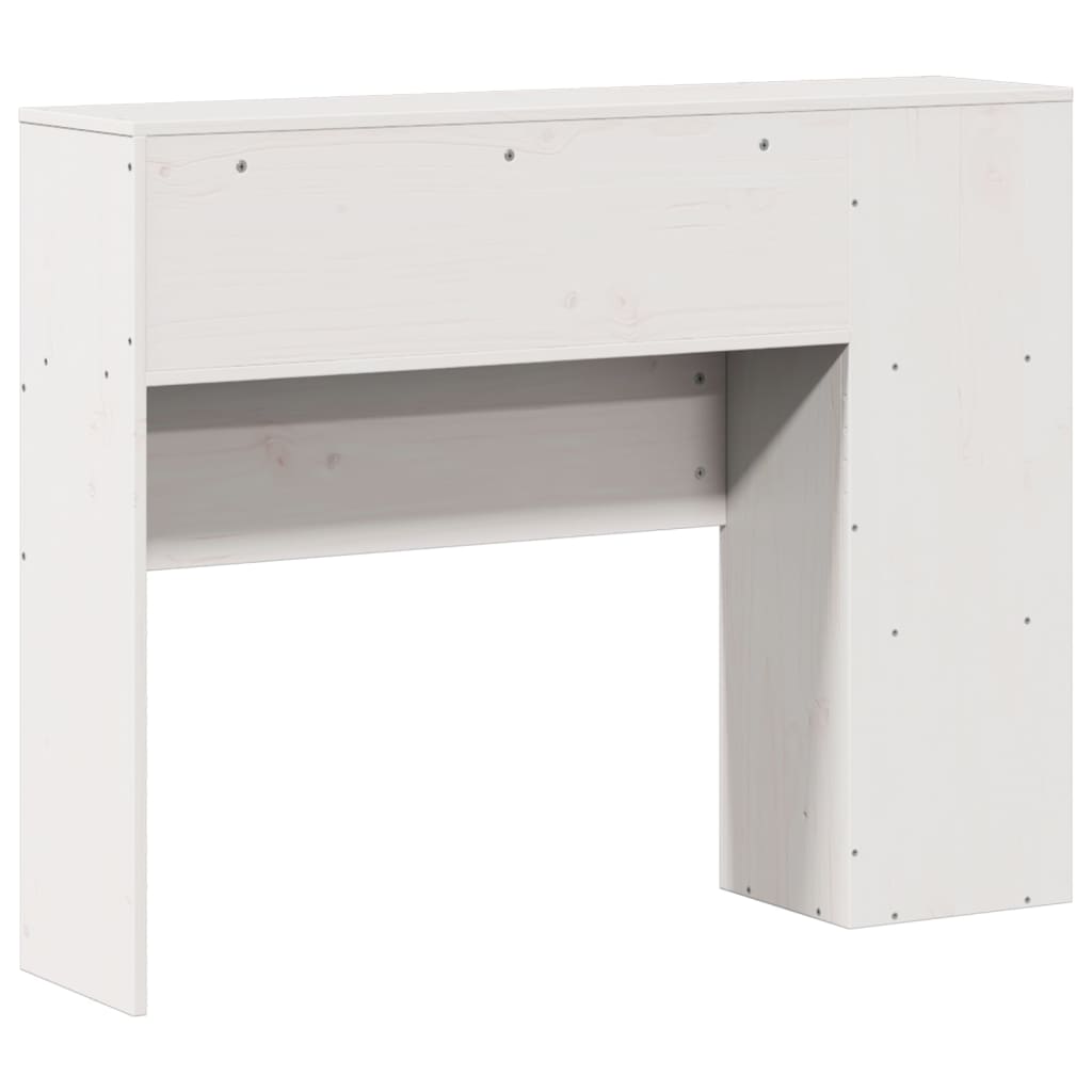 Tête de lit avec rangement blanc 75 cm bois massif de pin - XIOS