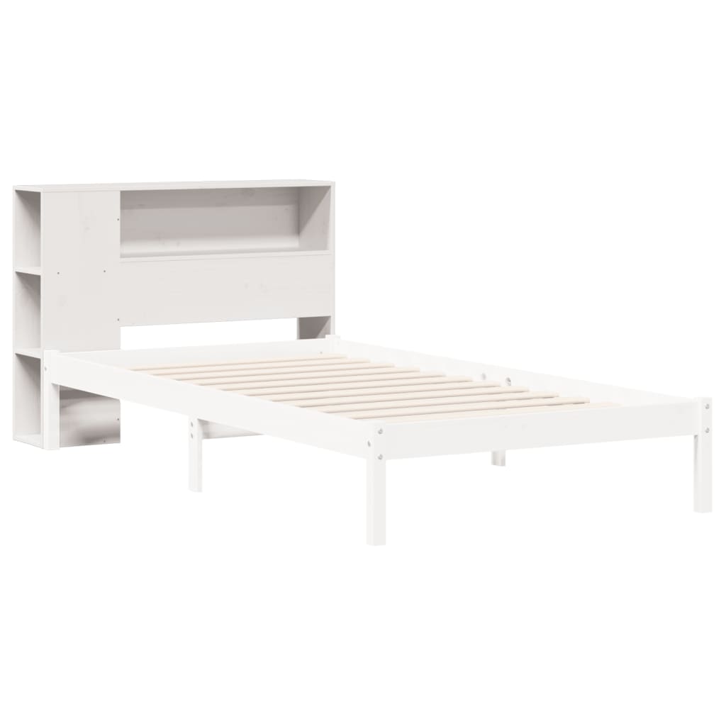 Tête de lit avec rangement blanc 75 cm bois massif de pin - XIOS
