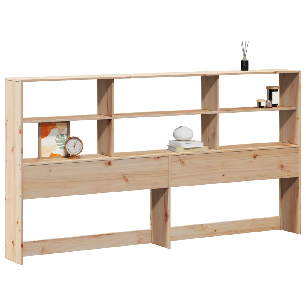 Tête de lit avec rangement 180 cm bois massif de pin - XIOS