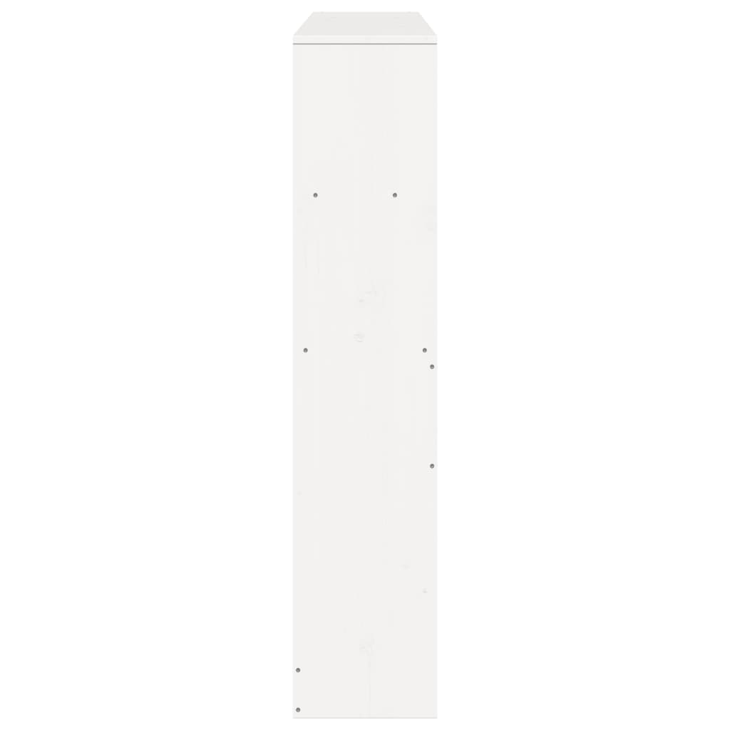 Tête de lit avec rangement blanc 160 cm bois massif de pin - XIOS