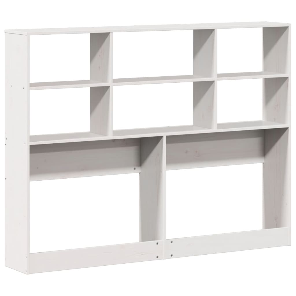 Tête de lit avec rangement blanc 160 cm bois massif de pin - XIOS