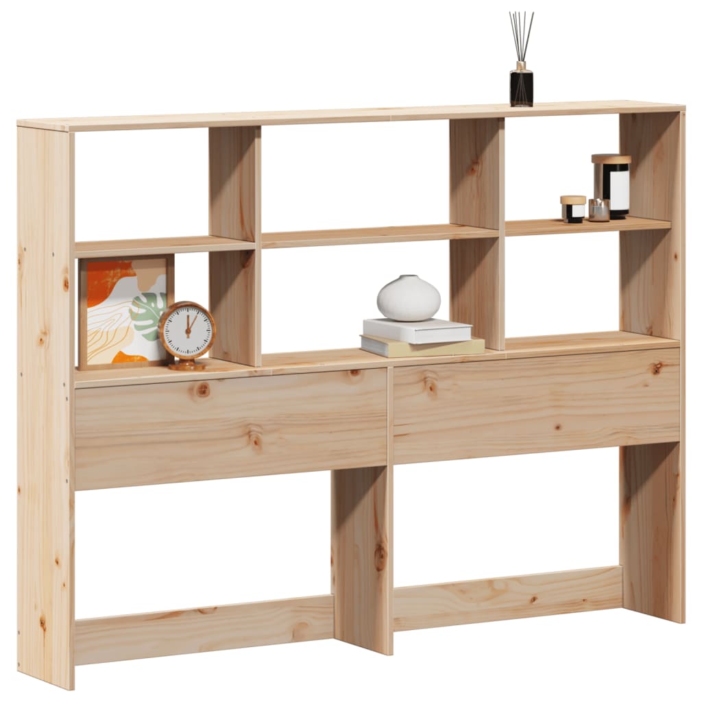 Tête de lit avec rangement 140 cm bois massif de pin - XIOS