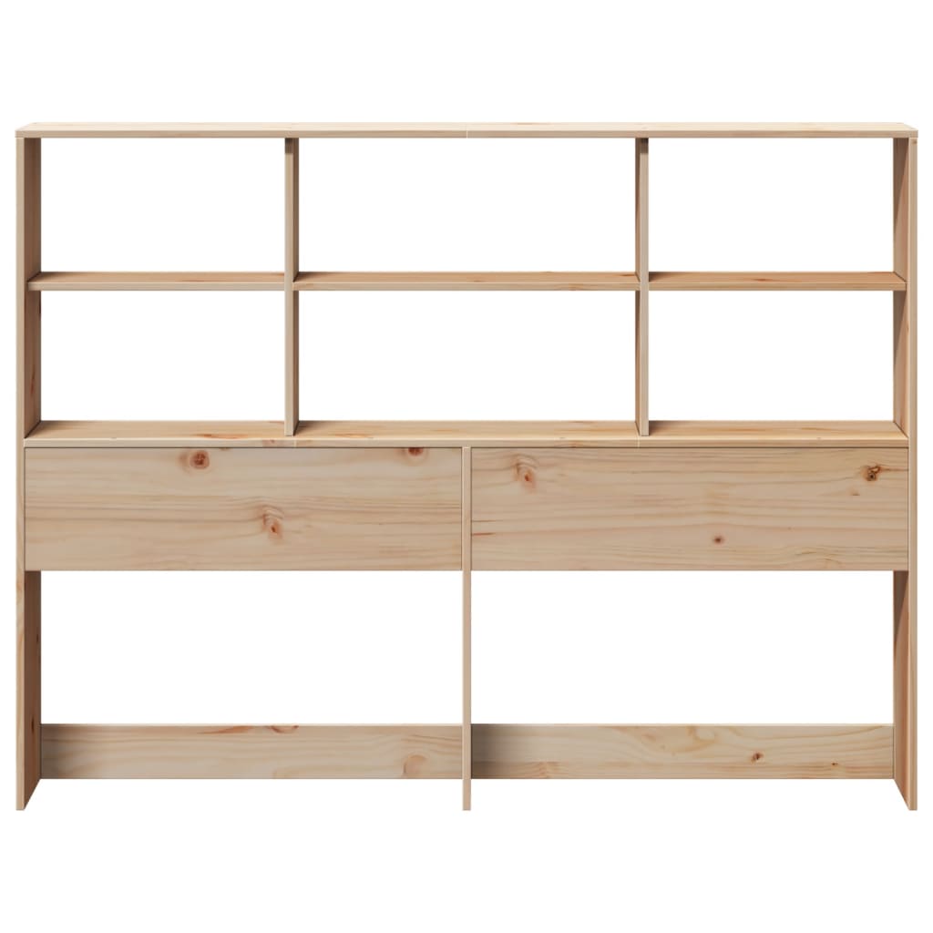 Tête de lit avec rangement 140 cm bois massif de pin - XIOS