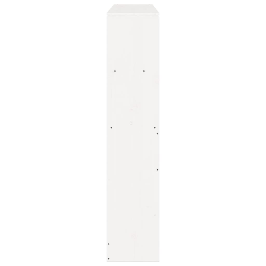 Tête de lit avec rangement blanc 140 cm bois massif de pin - XIOS