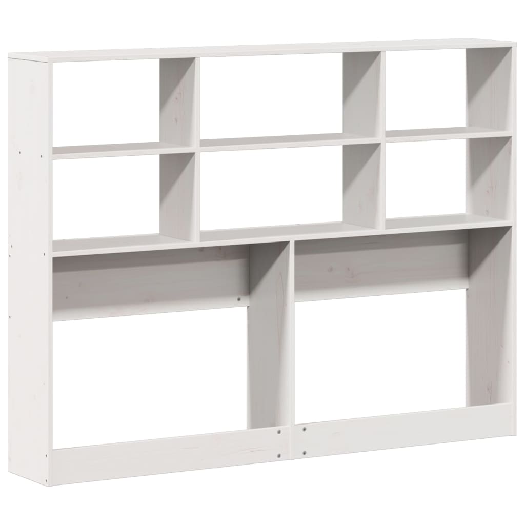 Tête de lit avec rangement blanc 140 cm bois massif de pin - XIOS