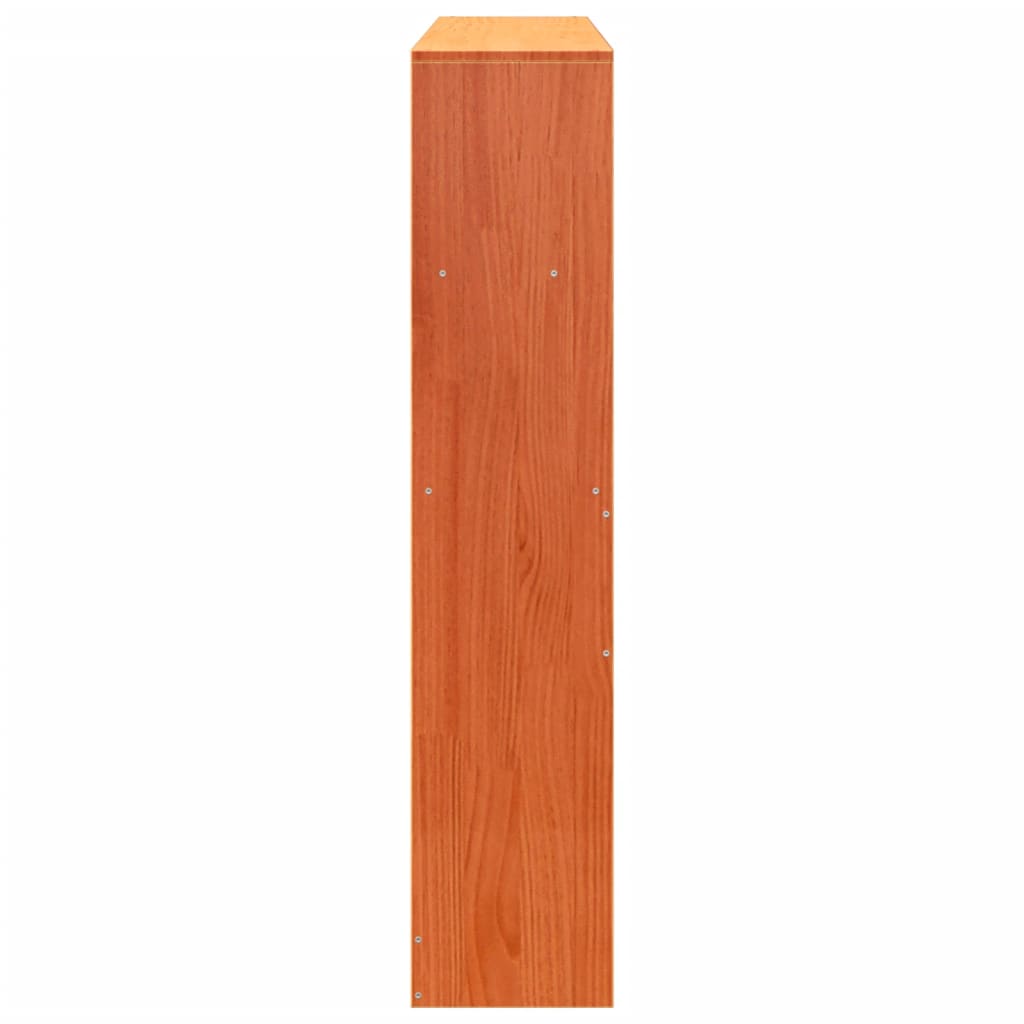 Tête de lit avec rangement cire marron 140cm bois massif de pin - XIOS