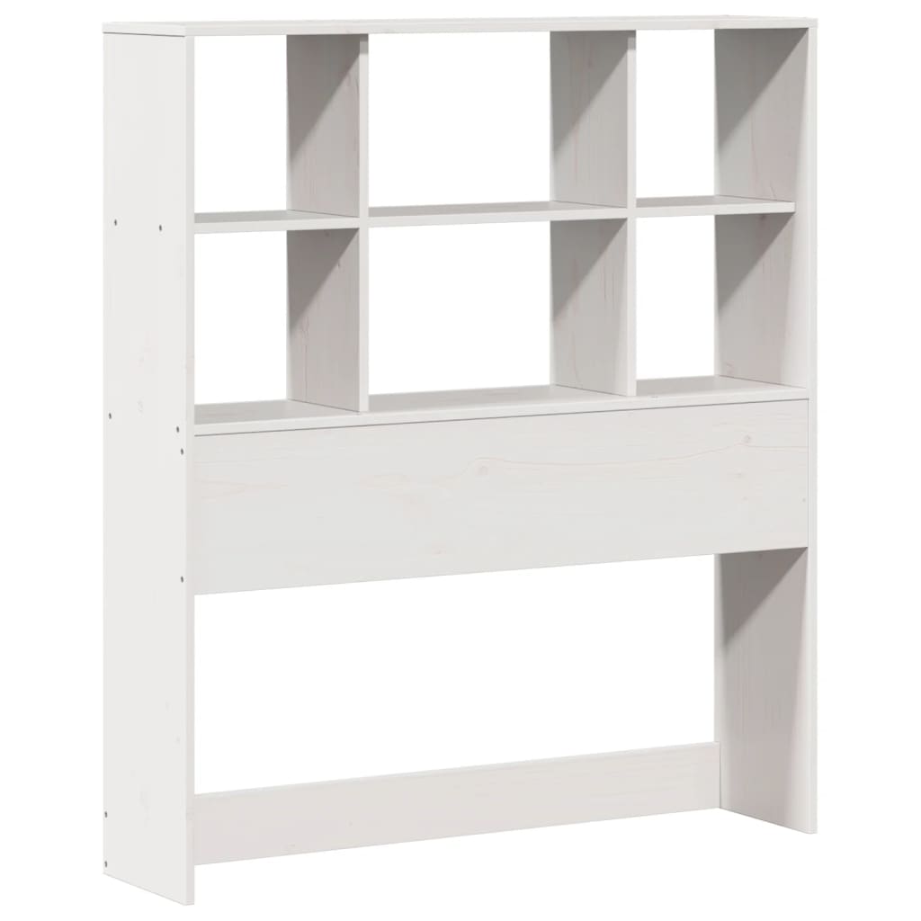 Tête de lit avec rangement blanc 90 cm bois massif de pin - XIOS