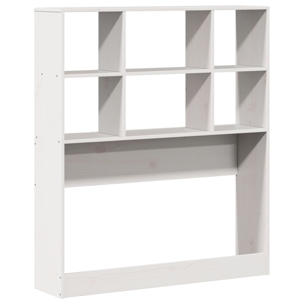 Tête de lit avec rangement blanc 90 cm bois massif de pin - XIOS