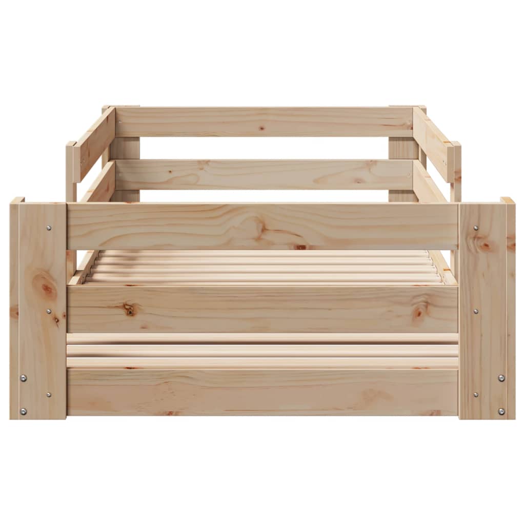 Cadre de lit sans matelas 100x200 cm bois massif de pin - XIOS
