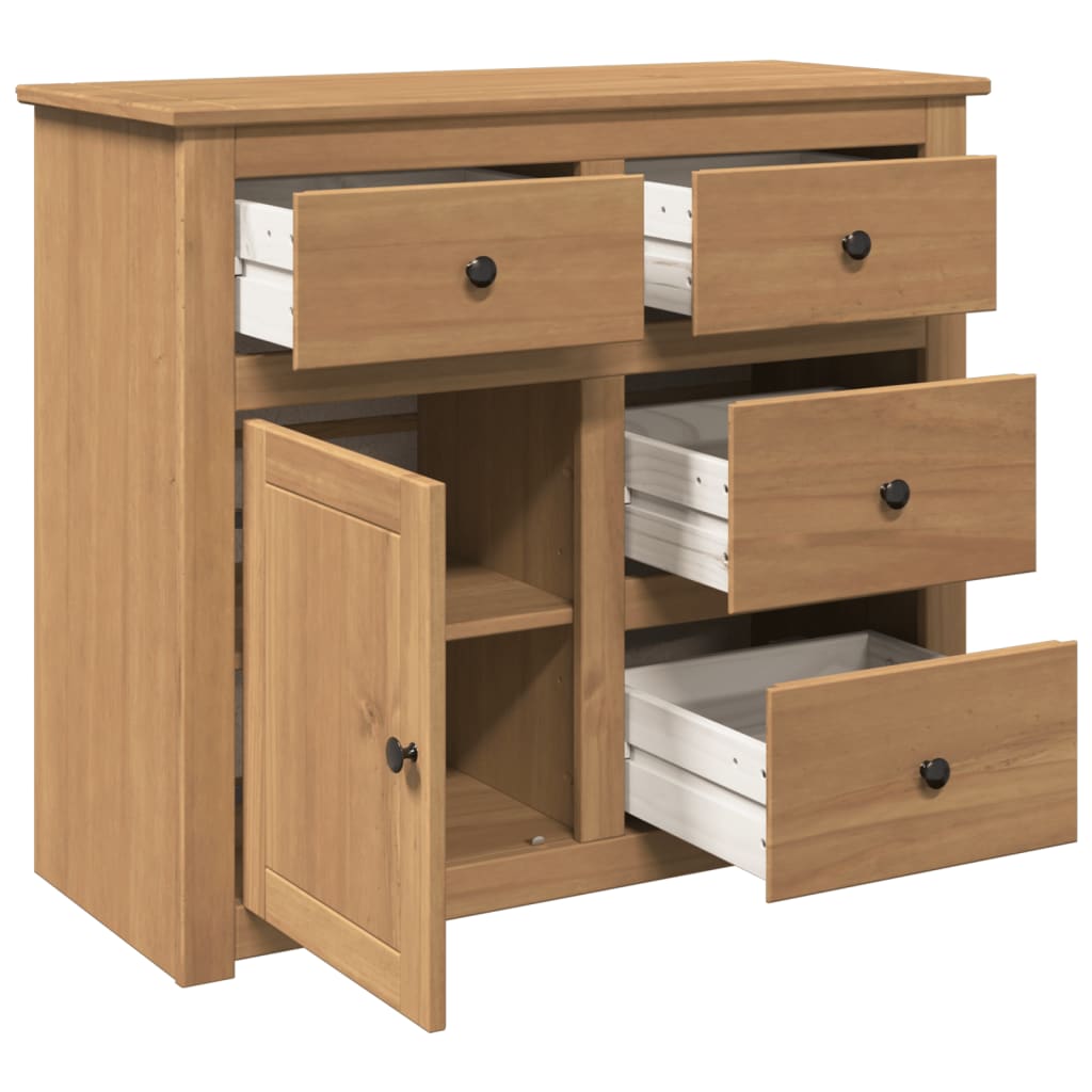Buffet avec tiroirs Panama 93x40x80 cm bois massif de pin - XIOS