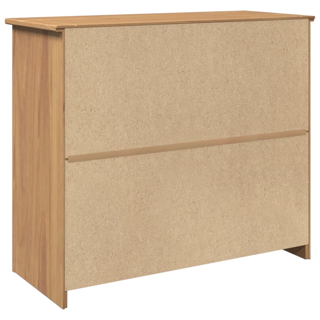 Buffet avec tiroirs Panama 93x40x80 cm bois massif de pin - XIOS