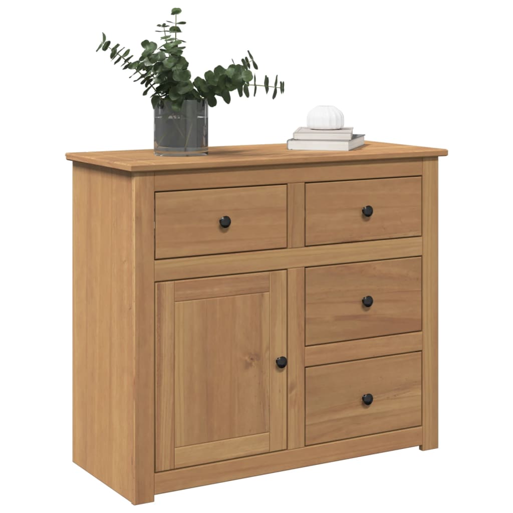 Buffet avec tiroirs Panama 93x40x80 cm bois massif de pin - XIOS