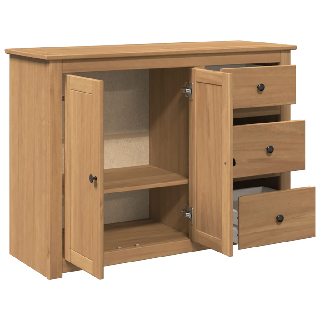 Buffet avec tiroirs Panama 112x40x80 cm bois massif de pin - XIOS
