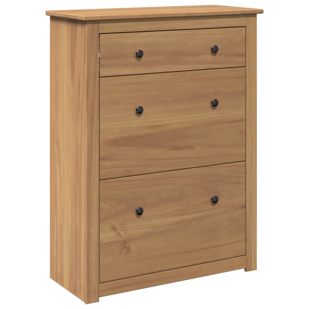 Armoire à chaussures Panama 80x35x105 cm bois de pin massif - XIOS