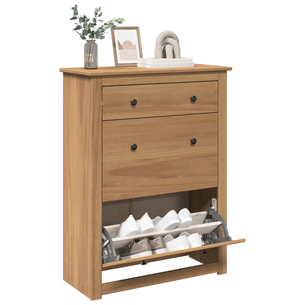 Armoire à chaussures Panama 80x35x105 cm bois de pin massif - XIOS