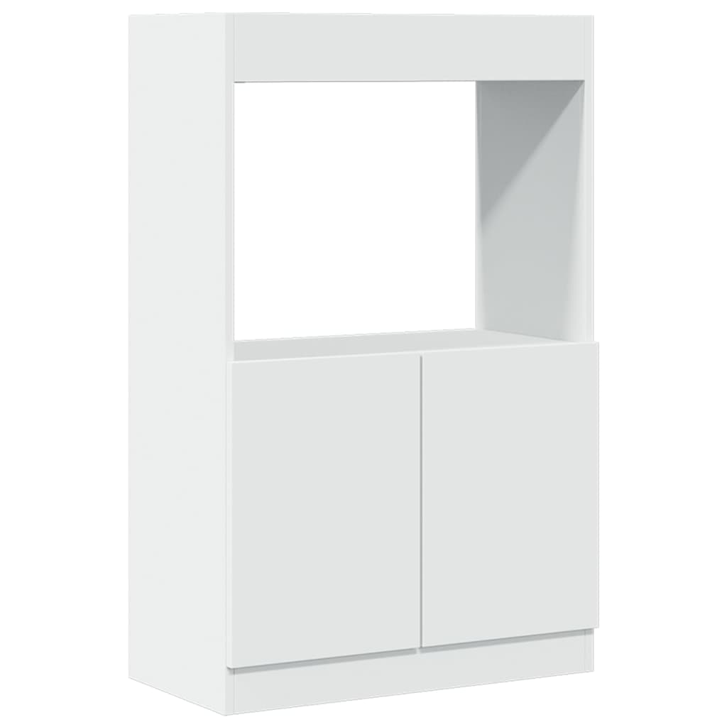 Buffet haut blanc 63x33x100 cm bois d'ingénierie - XIOS