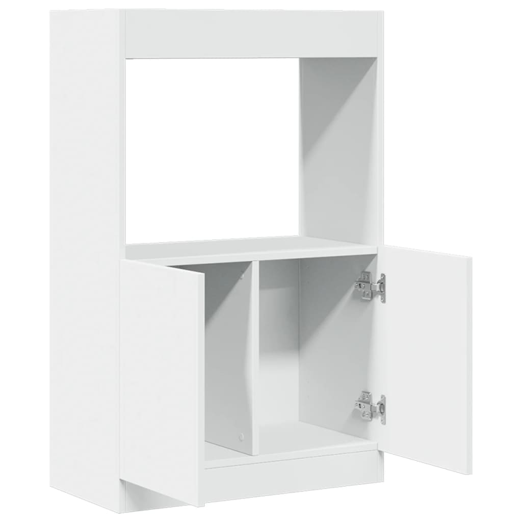 Buffet haut blanc 63x33x100 cm bois d'ingénierie - XIOS