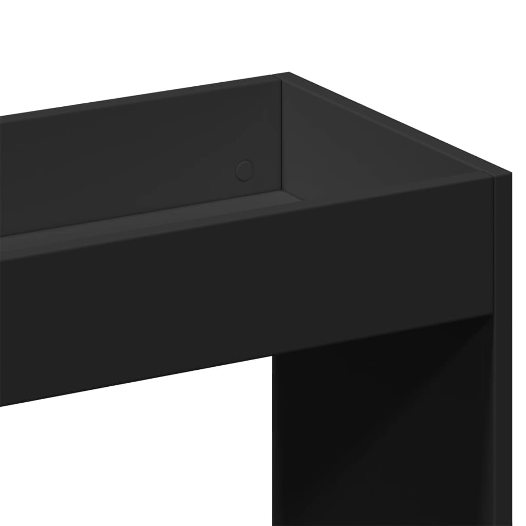 Buffet haut noir 63x33x100 cm bois d'ingénierie - XIOS