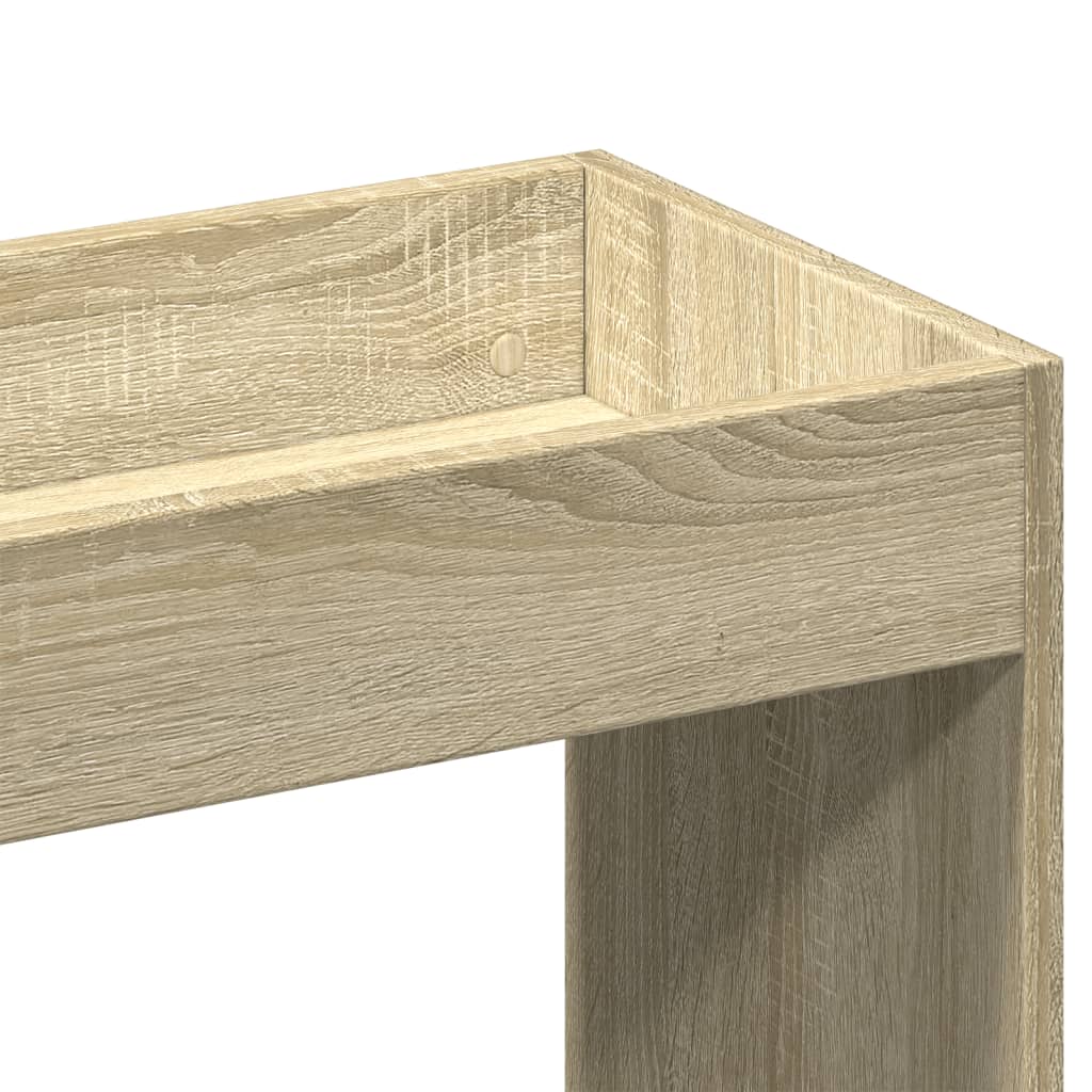 Buffet haut chêne sonoma 63x33x140 cm bois d'ingénierie - XIOS