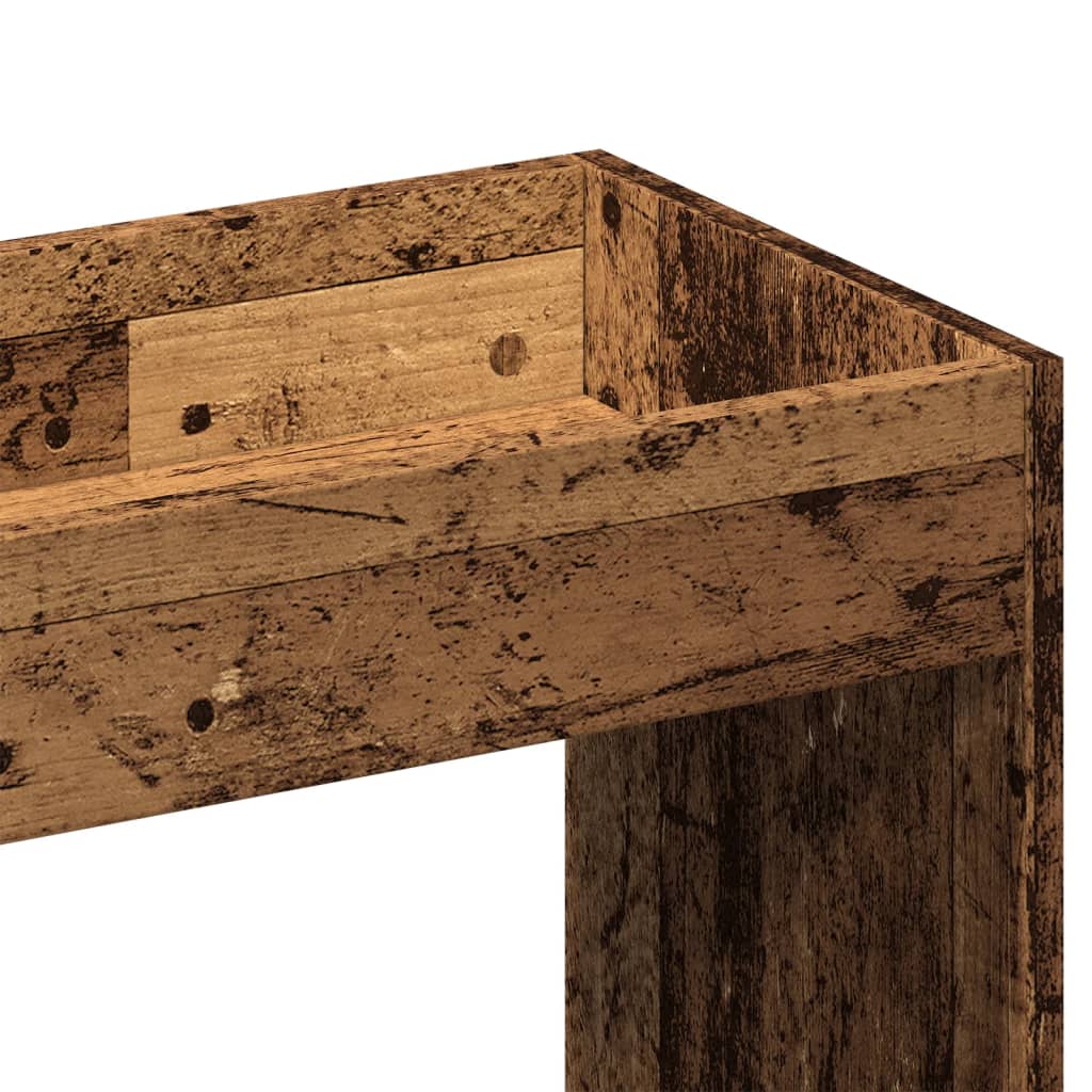 Buffet haut vieux bois 63x33x140 cm bois d'ingénierie - XIOS
