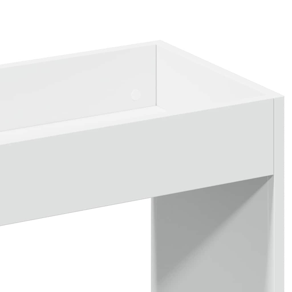 Buffet haut blanc 92x33x100 cm bois d'ingénierie - XIOS