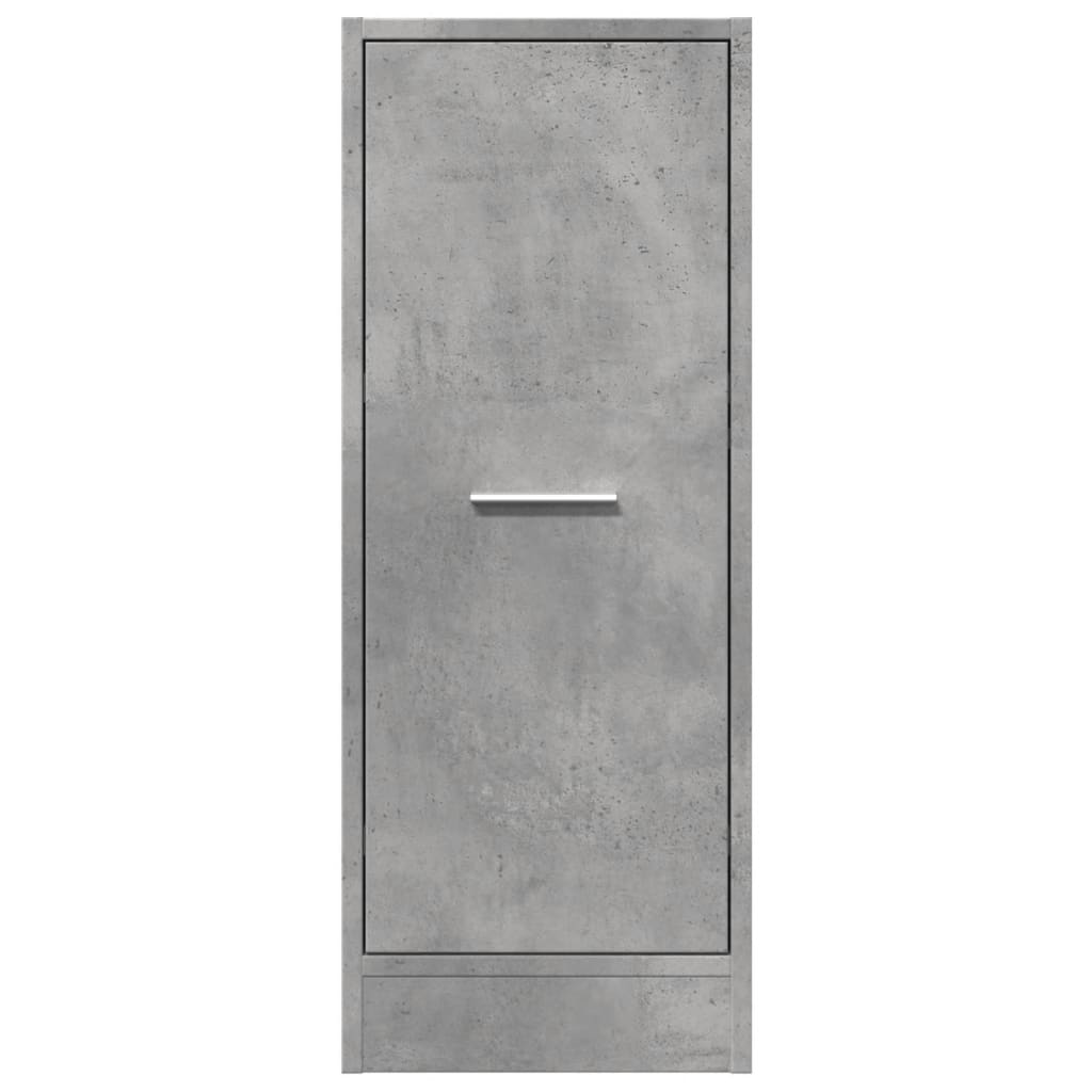 Armoire d'apothicaire gris béton 30x41x77,5cm bois d'ingénierie