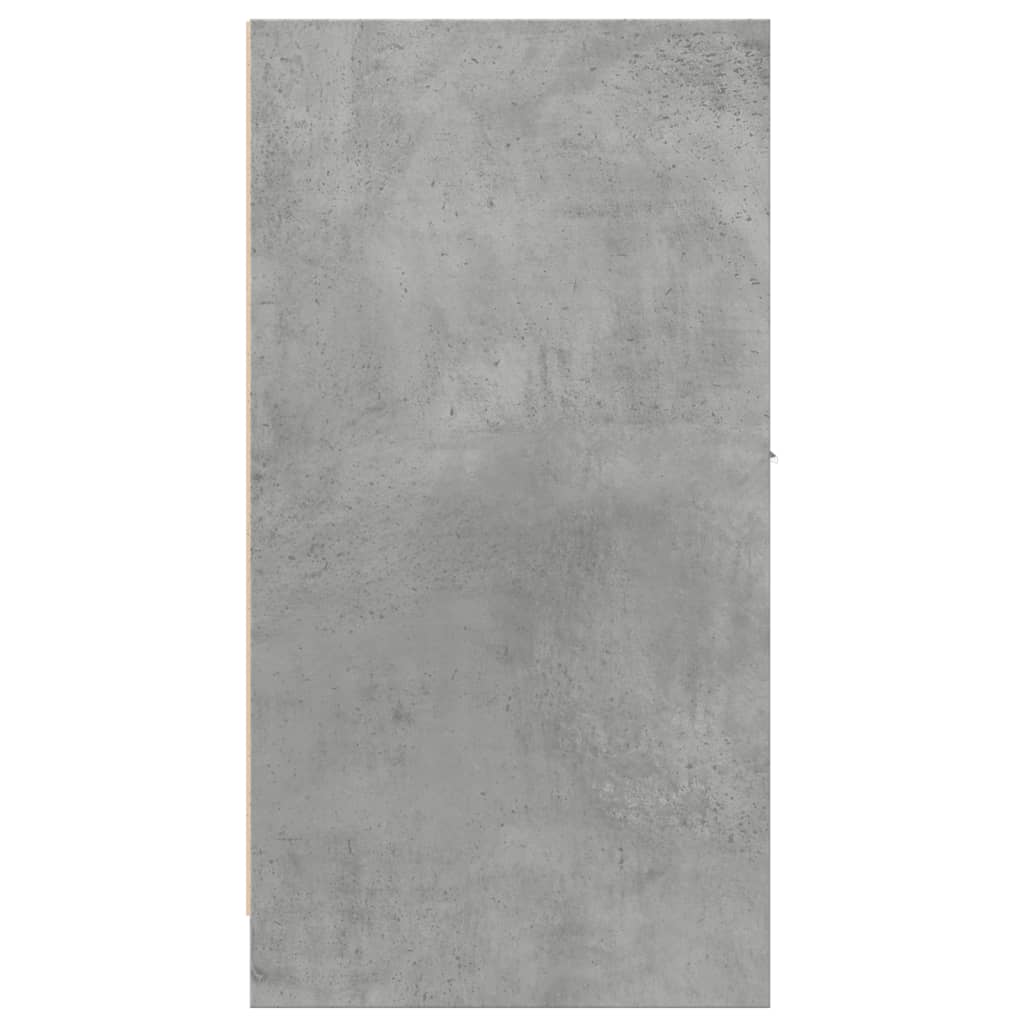 Armoire d'apothicaire gris béton 30x41x77,5cm bois d'ingénierie