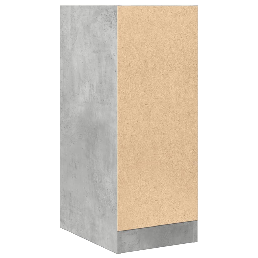 Armoire d'apothicaire gris béton 30x41x77,5cm bois d'ingénierie