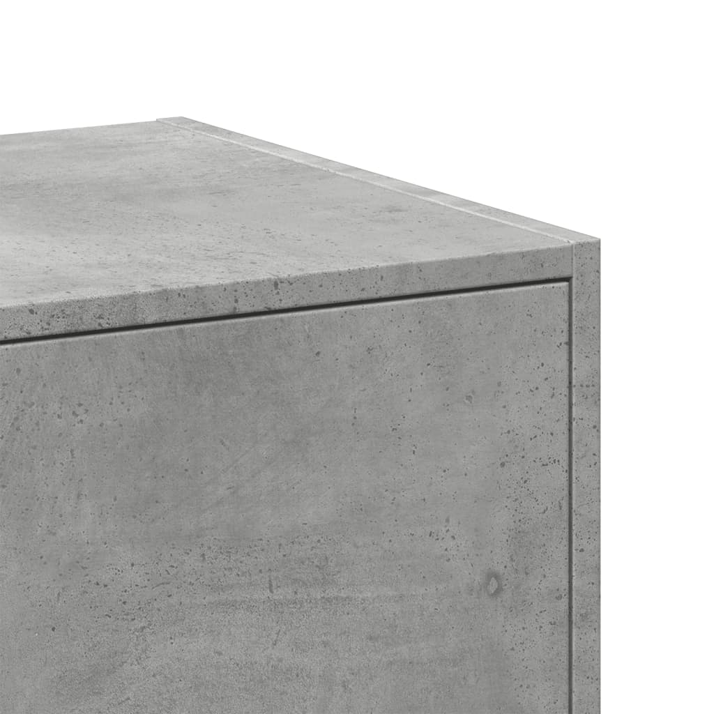 Armoire d'apothicaire gris béton 30x41x77,5cm bois d'ingénierie