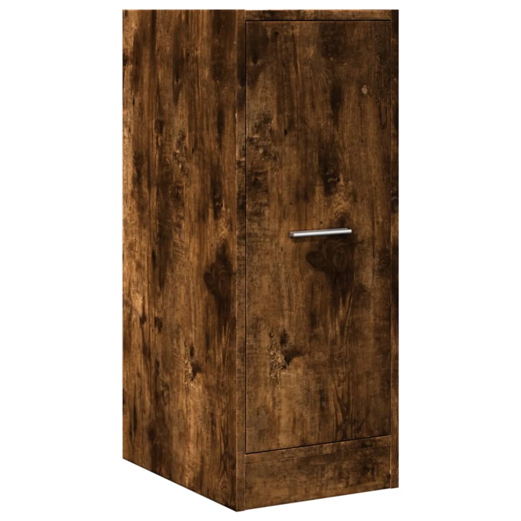 Armoire d'apothicaire chêne fumé 30x41x77,5cm bois d'ingénierie