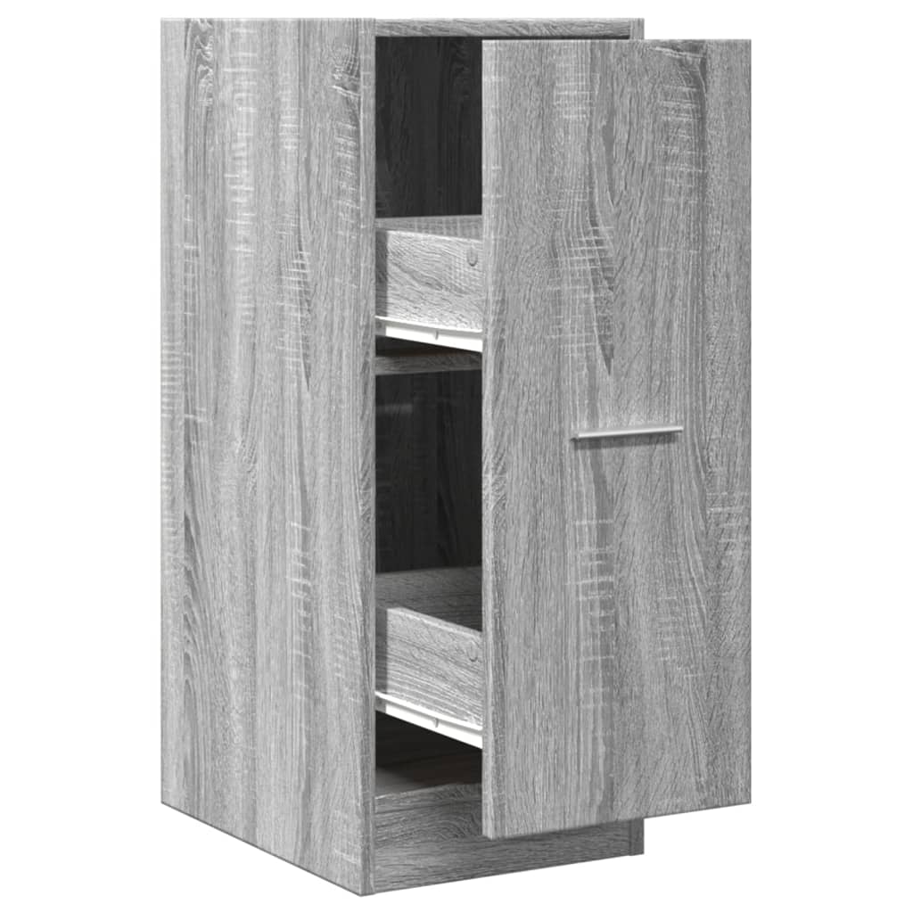 Armoire apothicaire sonoma gris 30x41x77,5 cm bois d'ingénierie