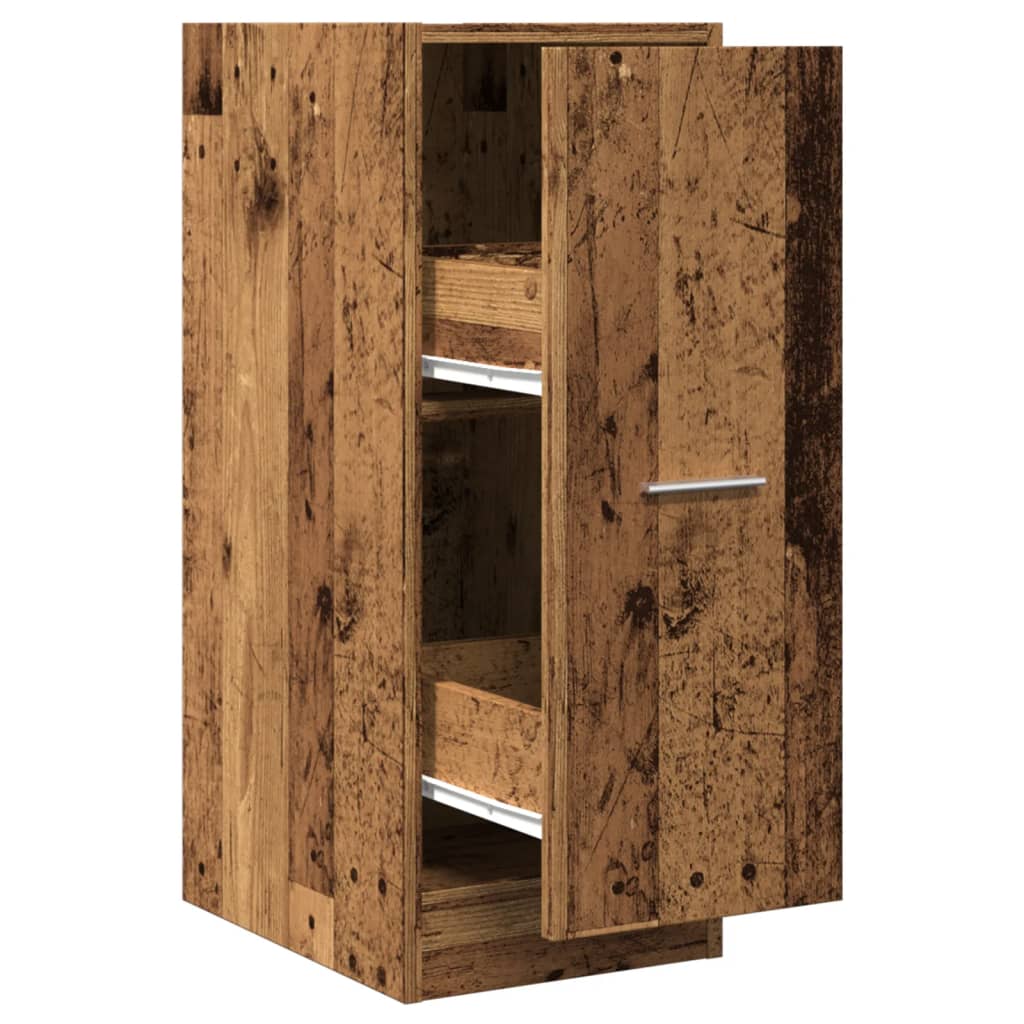 Armoire d'apothicaire vieux bois 30x41x77,5cm bois d'ingénierie
