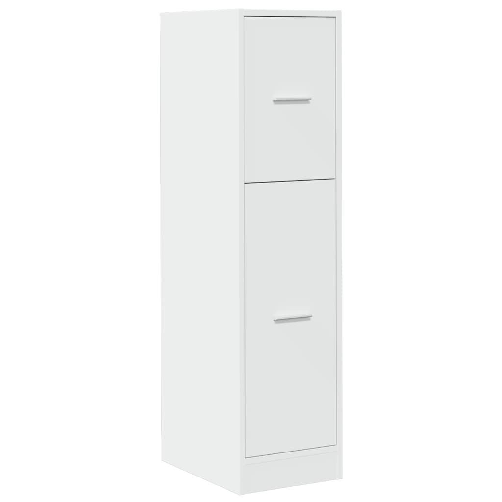 Armoire d'apothicaire blanc 30x41x118 cm bois d'ingénierie