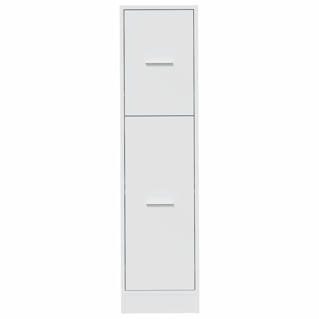 Armoire d'apothicaire blanc 30x41x118 cm bois d'ingénierie