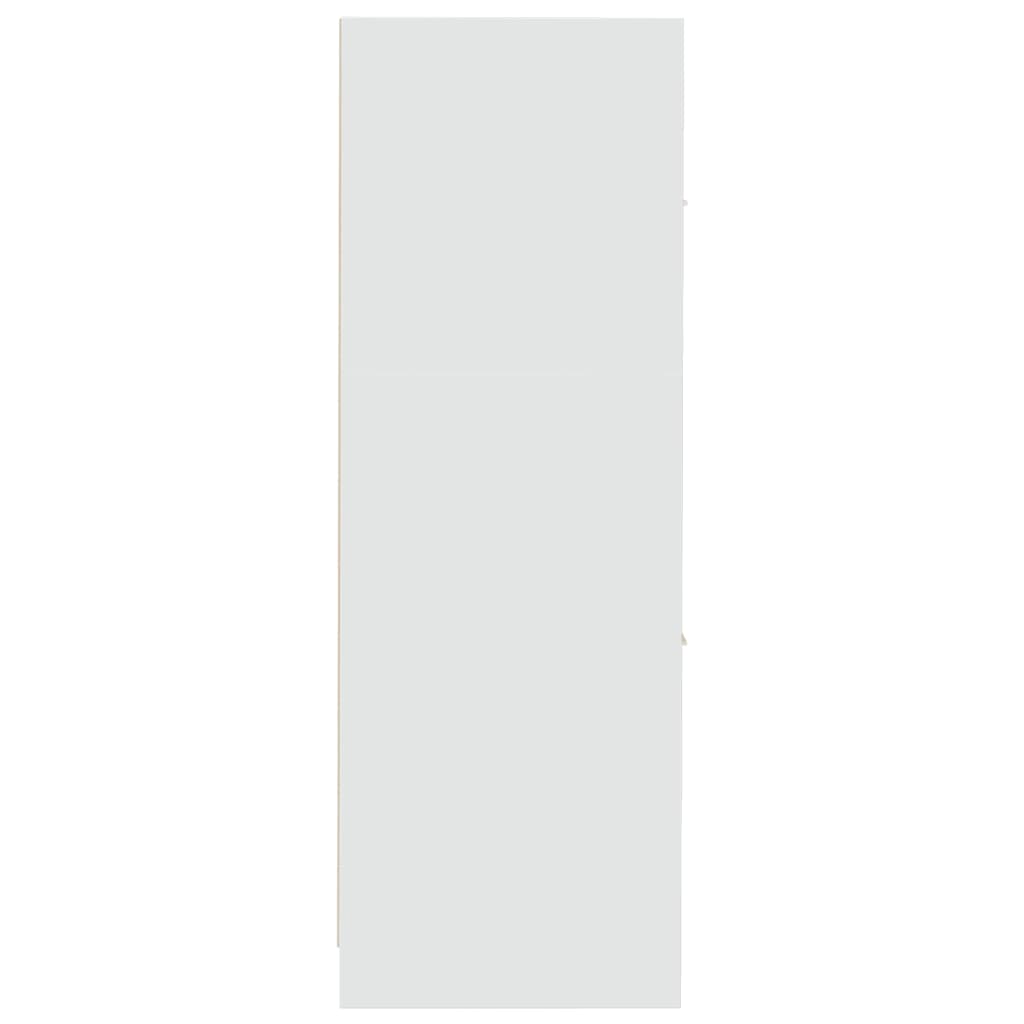 Armoire d'apothicaire blanc 30x41x118 cm bois d'ingénierie