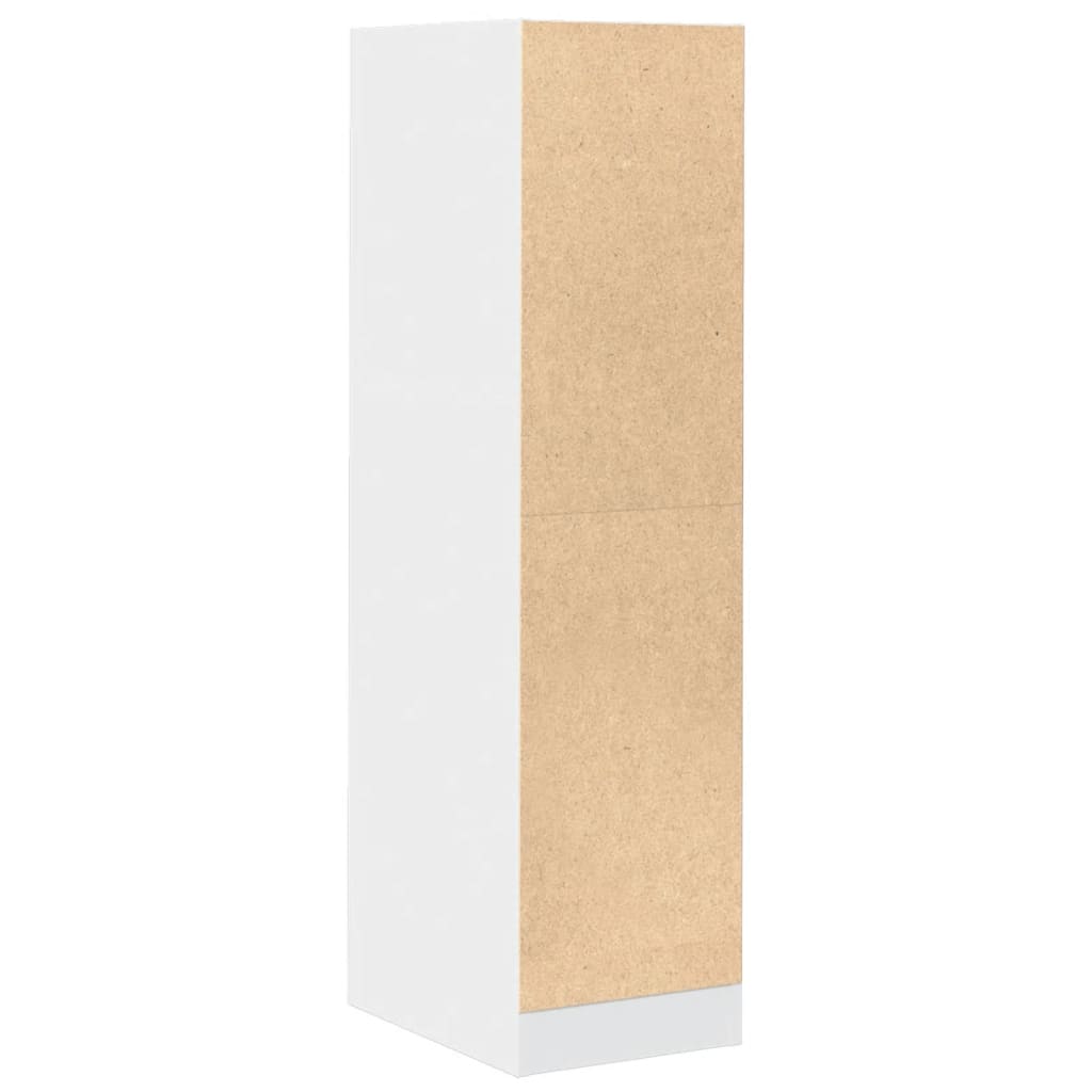 Armoire d'apothicaire blanc 30x41x118 cm bois d'ingénierie