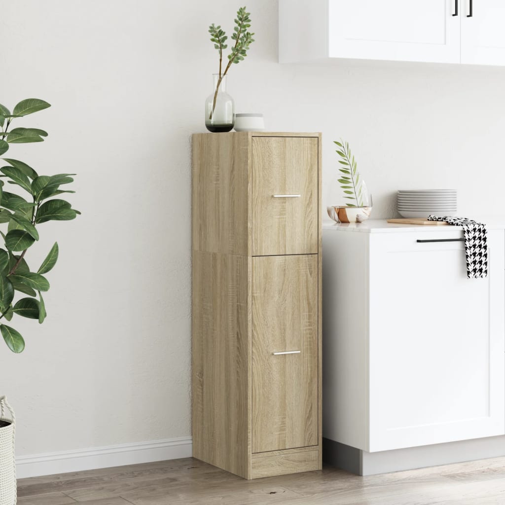 Armoire d'apothicaire chêne sonoma 30x41x118 cm bois ingénierie - XIOS