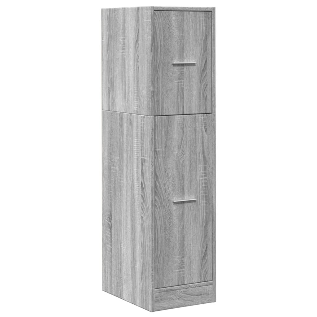 Armoire apothicaire sonoma gris 30x41x118 cm bois d'ingénierie