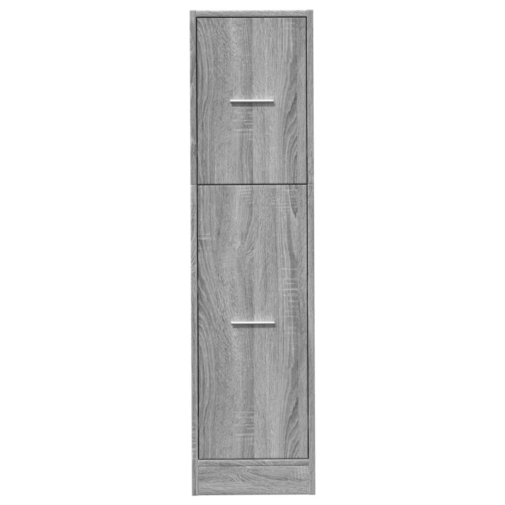 Armoire apothicaire sonoma gris 30x41x118 cm bois d'ingénierie