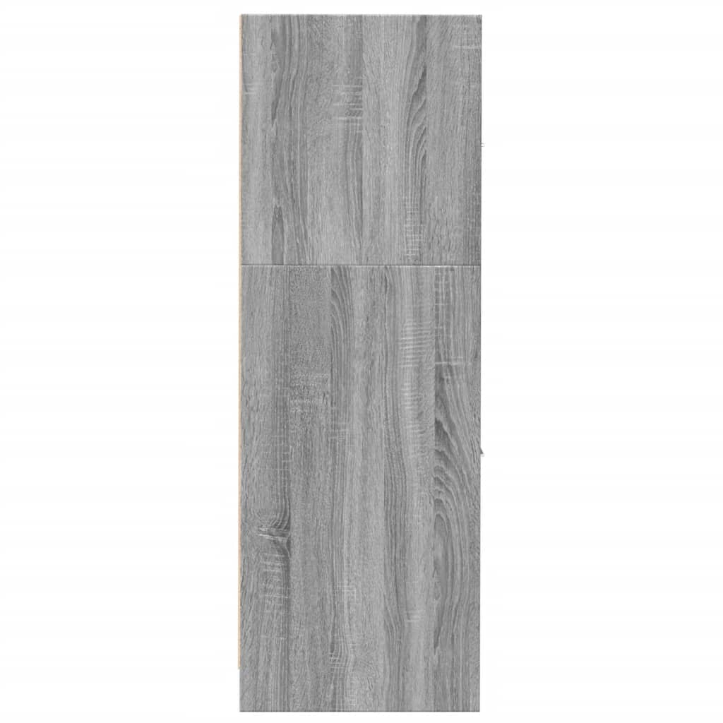 Armoire apothicaire sonoma gris 30x41x118 cm bois d'ingénierie
