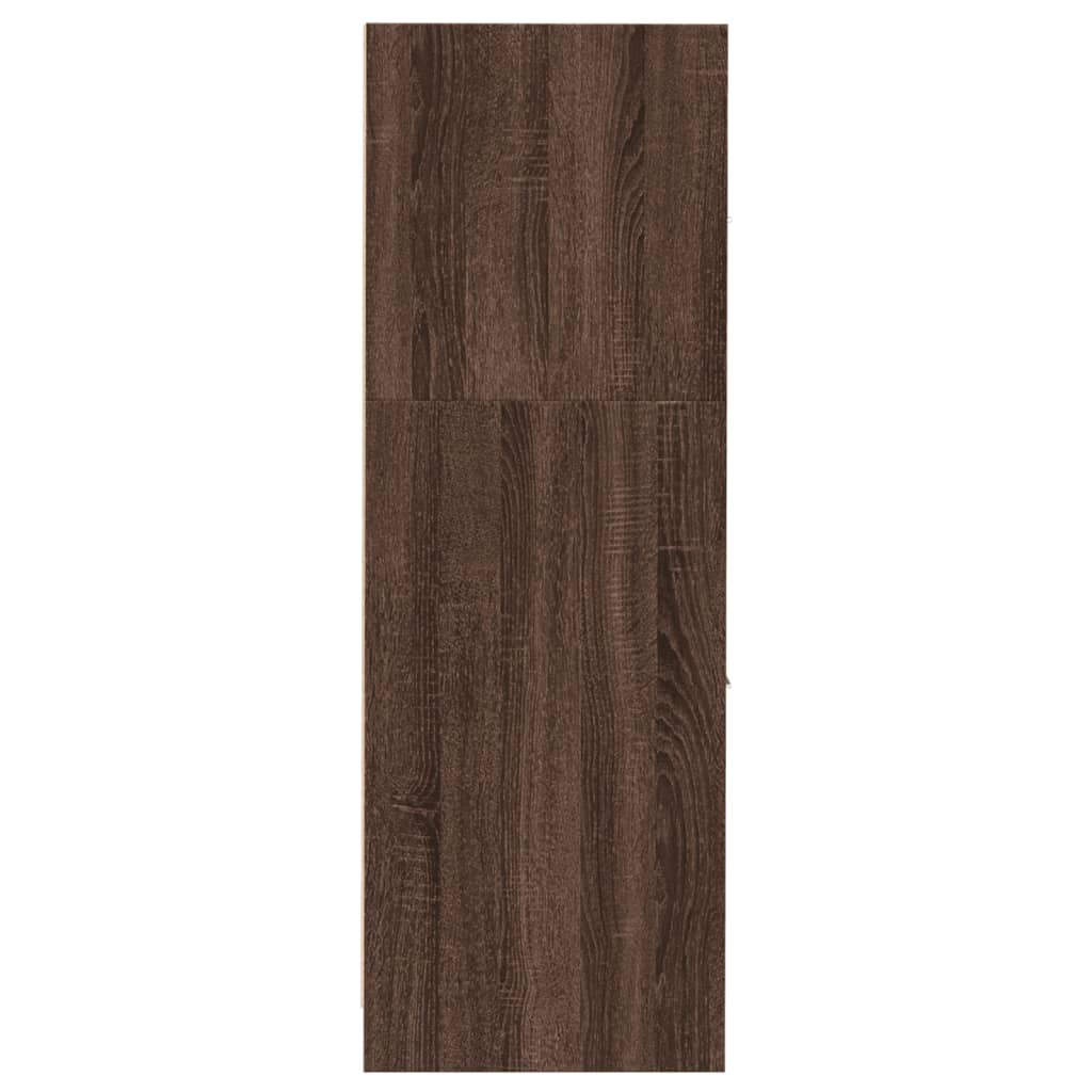 Armoire apothicaire chêne marron 30x41x118 cm bois d'ingénierie - XIOS