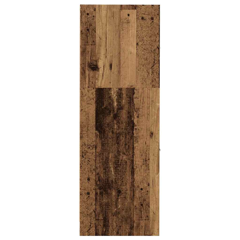 Armoire d'apothicaire vieux bois 30x41x118 cm bois d'ingénierie