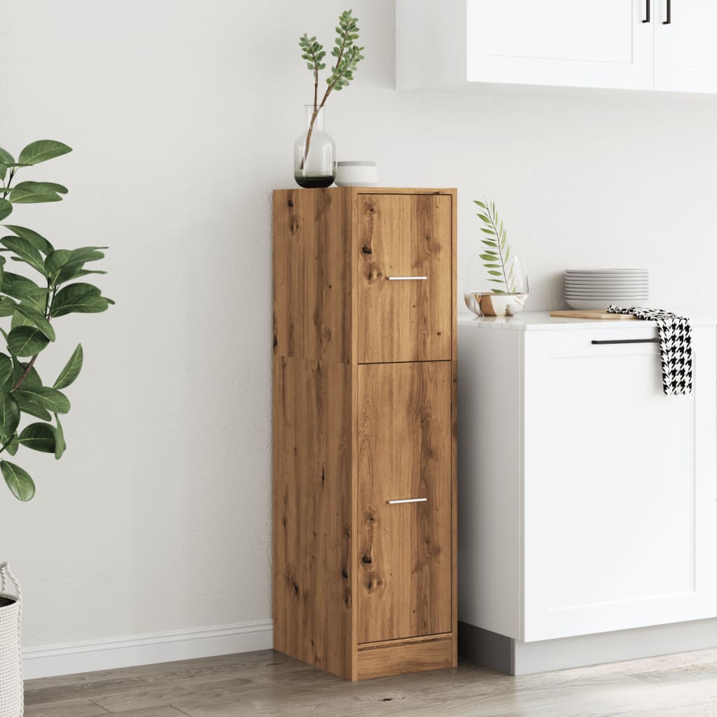 Armoire d'apothicaire chêne artisanal bois d'ingénierie