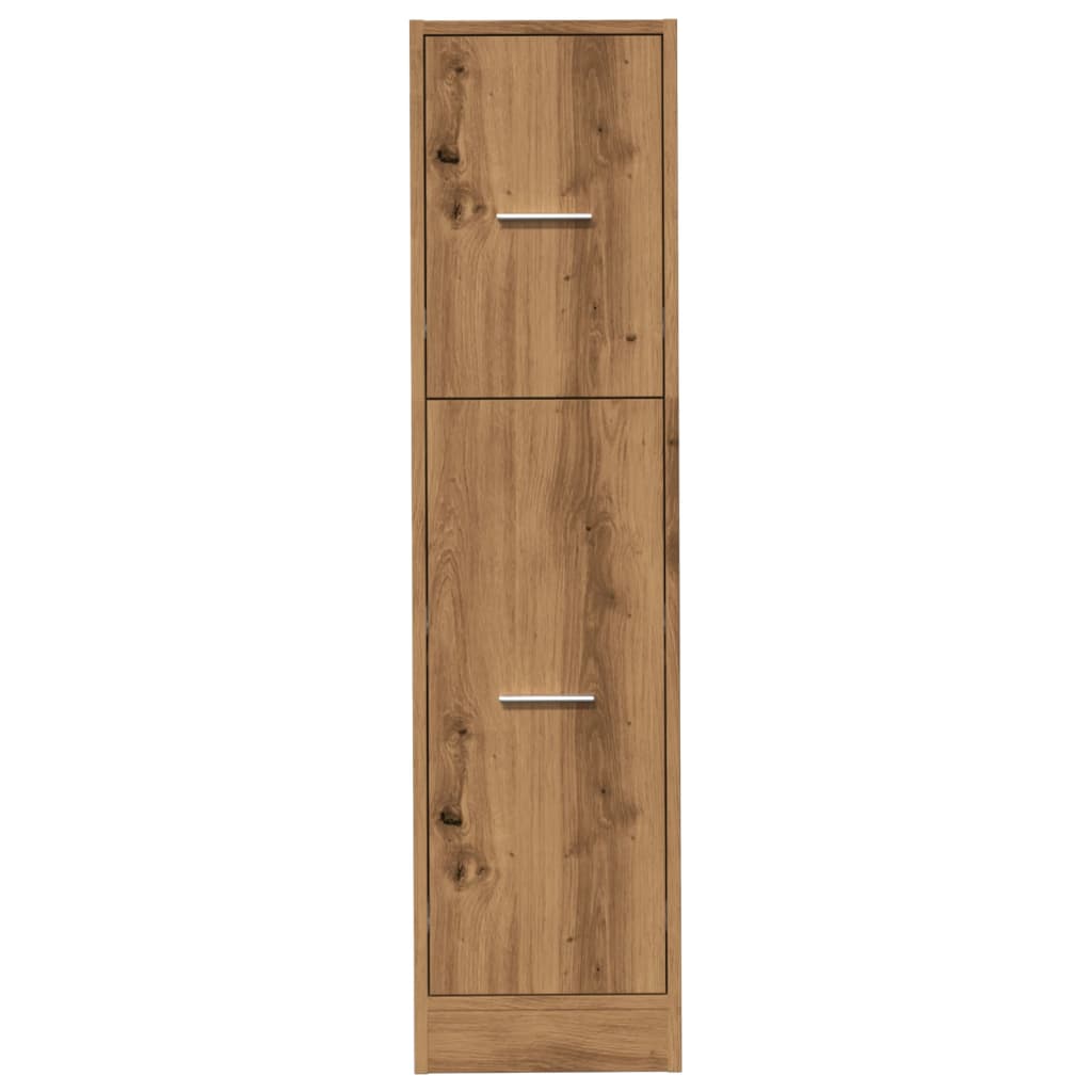 Armoire d'apothicaire chêne artisanal bois d'ingénierie