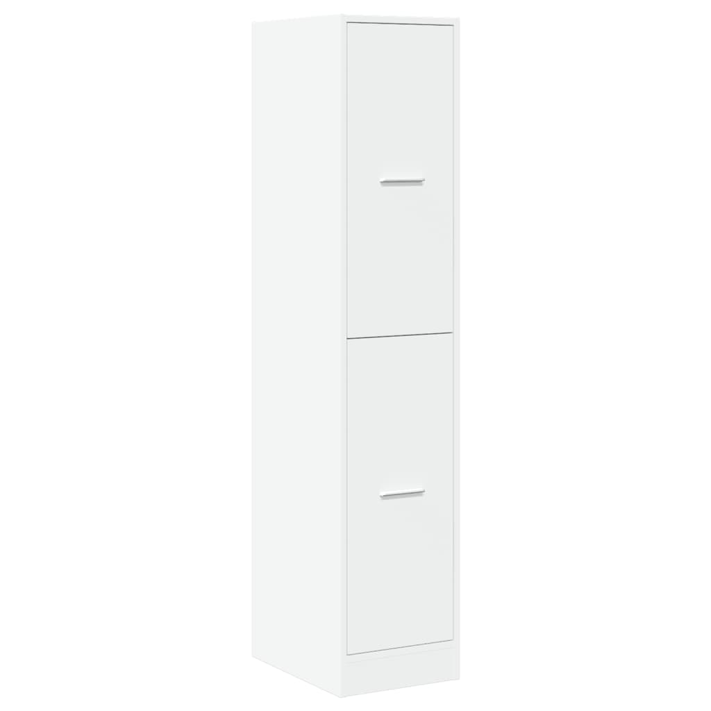 Armoire d'apothicaire blanc 30x41x144,5 cm bois d'ingénierie