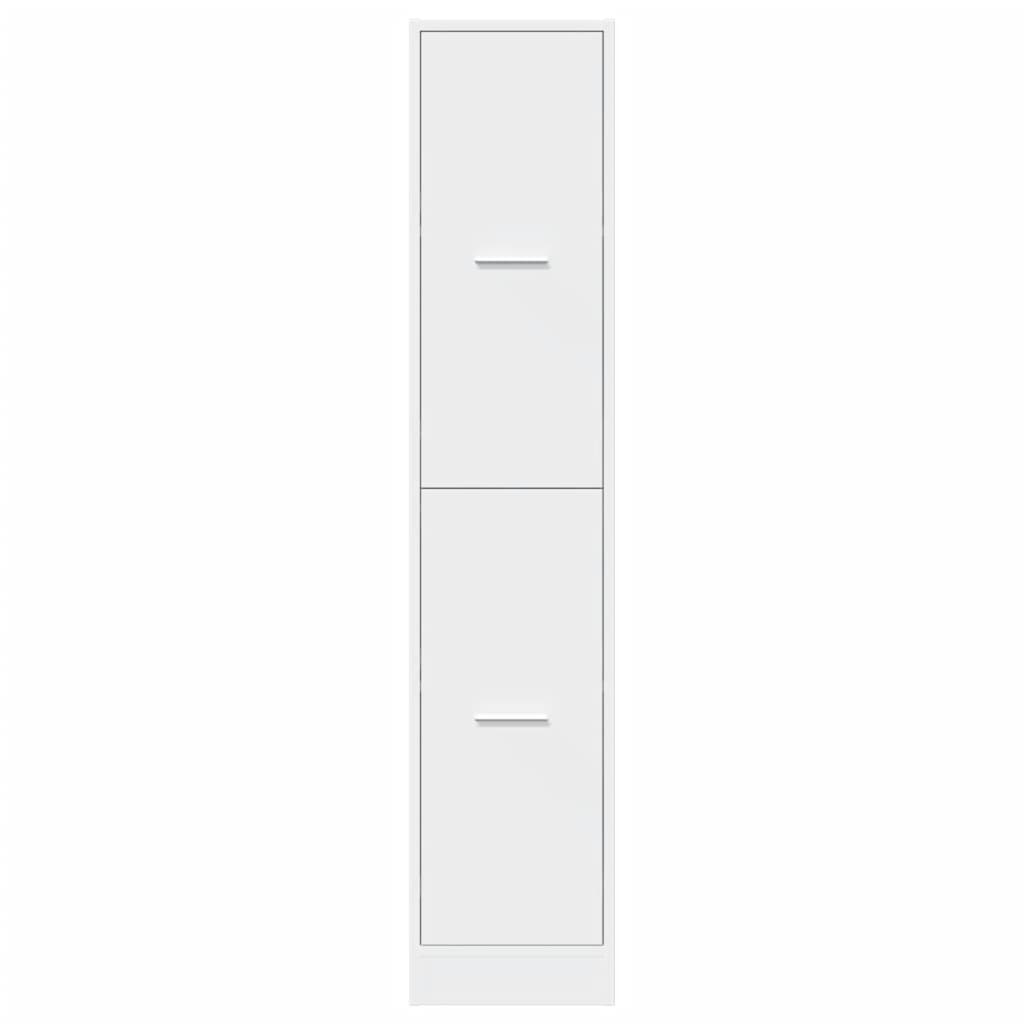 Armoire d'apothicaire blanc 30x41x144,5 cm bois d'ingénierie