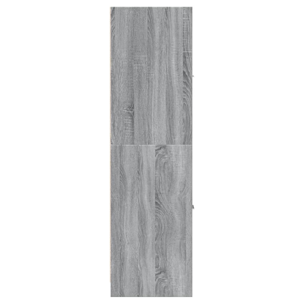 Armoire apothicaire sonoma gris 30x41x144,5cm bois d'ingénierie