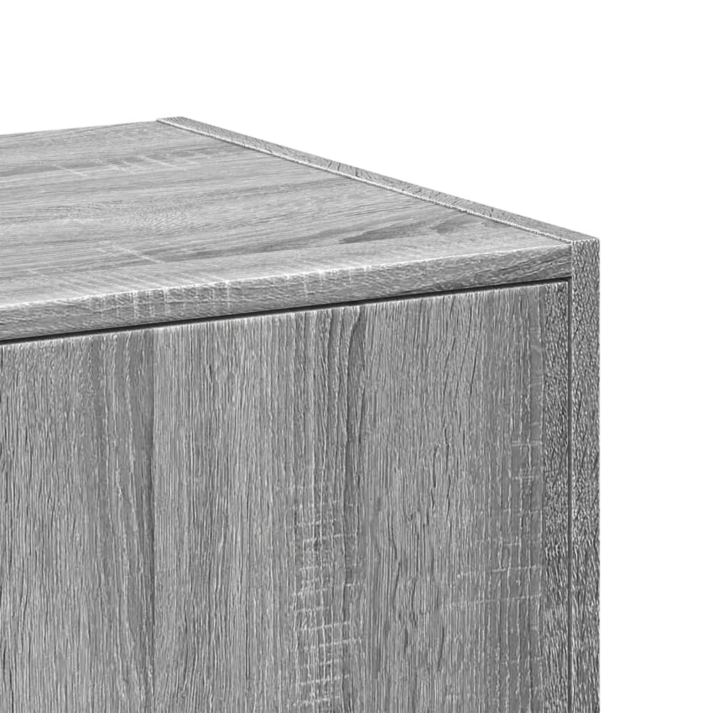Armoire apothicaire sonoma gris 30x41x144,5cm bois d'ingénierie