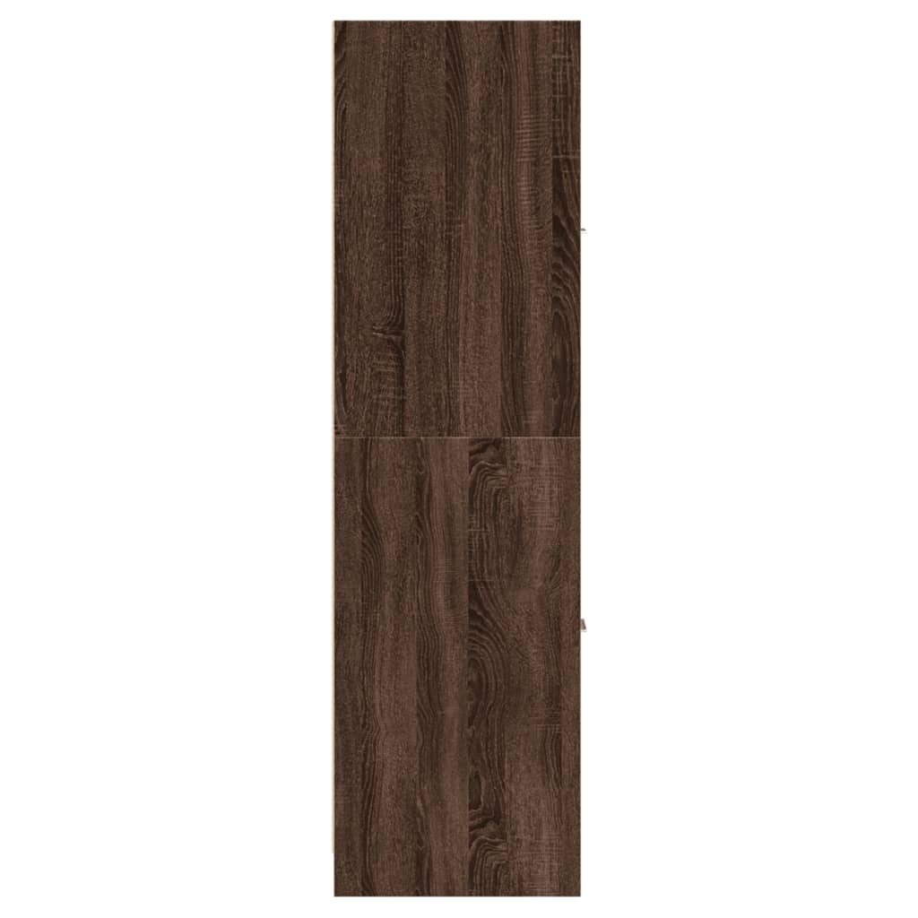 Armoire apothicaire chêne marron 30x41x144,5 cm bois ingénierie - XIOS