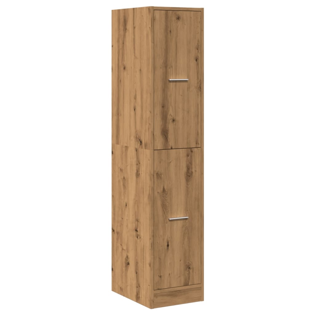 Armoire d'apothicaire chêne artisanal bois d'ingénierie
